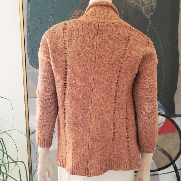 Rebecca Minkoff | Open-front Wool-blend Cardigan with Pockets - Picture 2 of 15